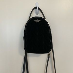 briar lane quilted velvet mini convertible backpack